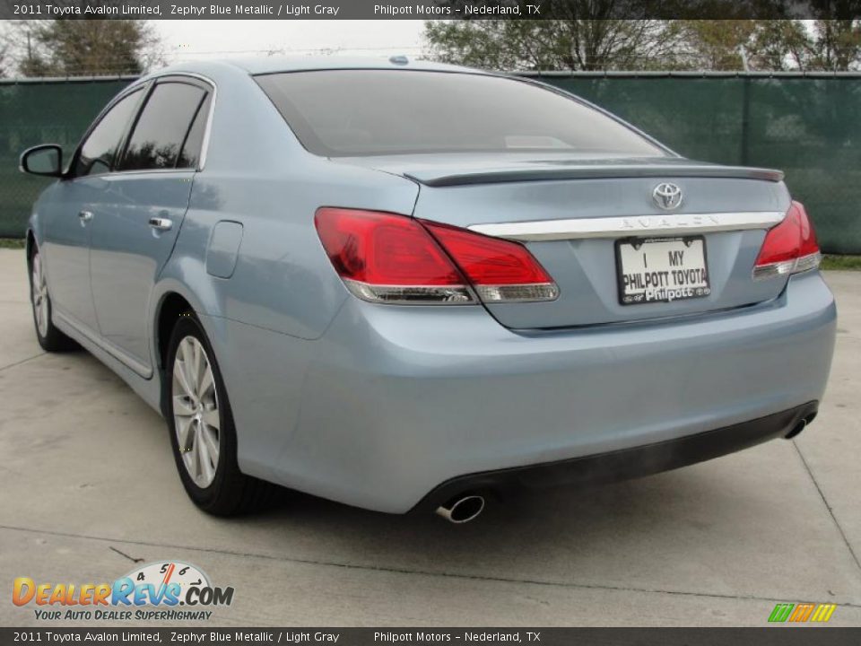 2011 Toyota Avalon Limited Zephyr Blue Metallic / Light Gray Photo #5