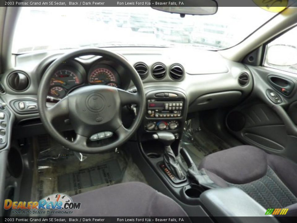 Dark Pewter Interior 2003 Pontiac Grand Am Se Sedan Photo