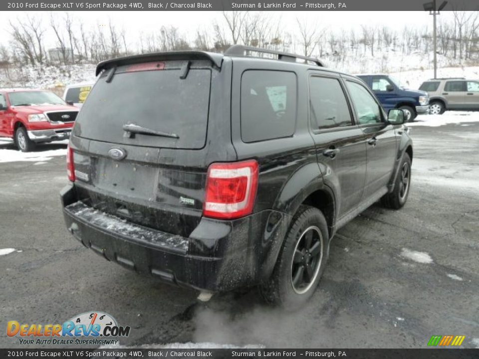 2010 Ford Escape XLT V6 Sport Package 4WD Black / Charcoal Black Photo #2