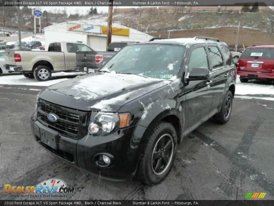 2010 Ford Escape XLT V6 Sport Package 4WD Black / Charcoal Black Photo #5