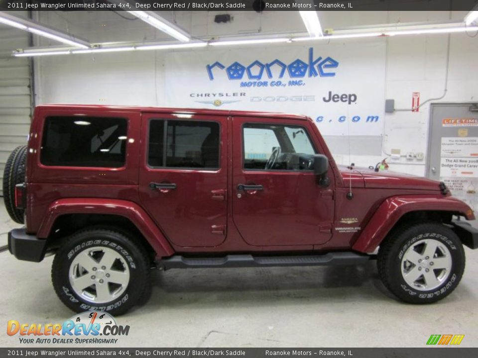 Deep Cherry Red 2011 Jeep Wrangler Unlimited Sahara 4x4 Photo #3