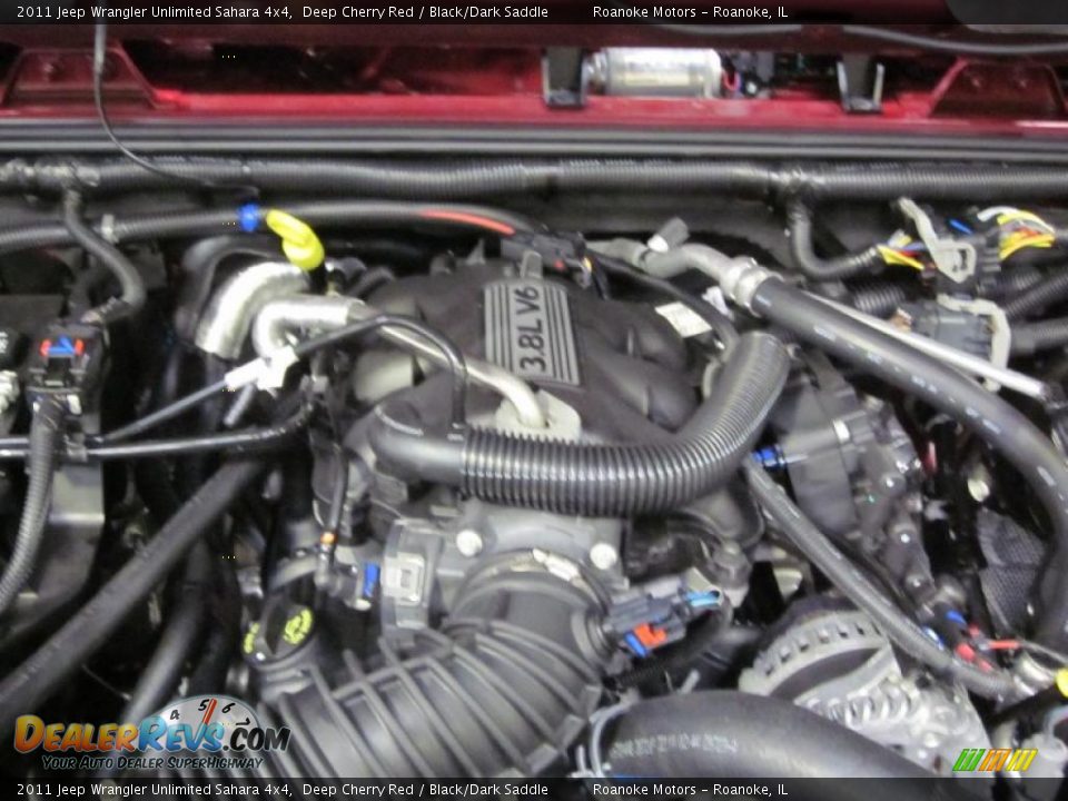 2011 Jeep Wrangler Unlimited Sahara 4x4 3.8 Liter OHV 12-Valve V6 Engine Photo #12