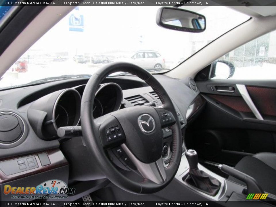 Black/Red Interior - 2010 Mazda MAZDA3 MAZDASPEED3 Sport 5 Door Photo #14