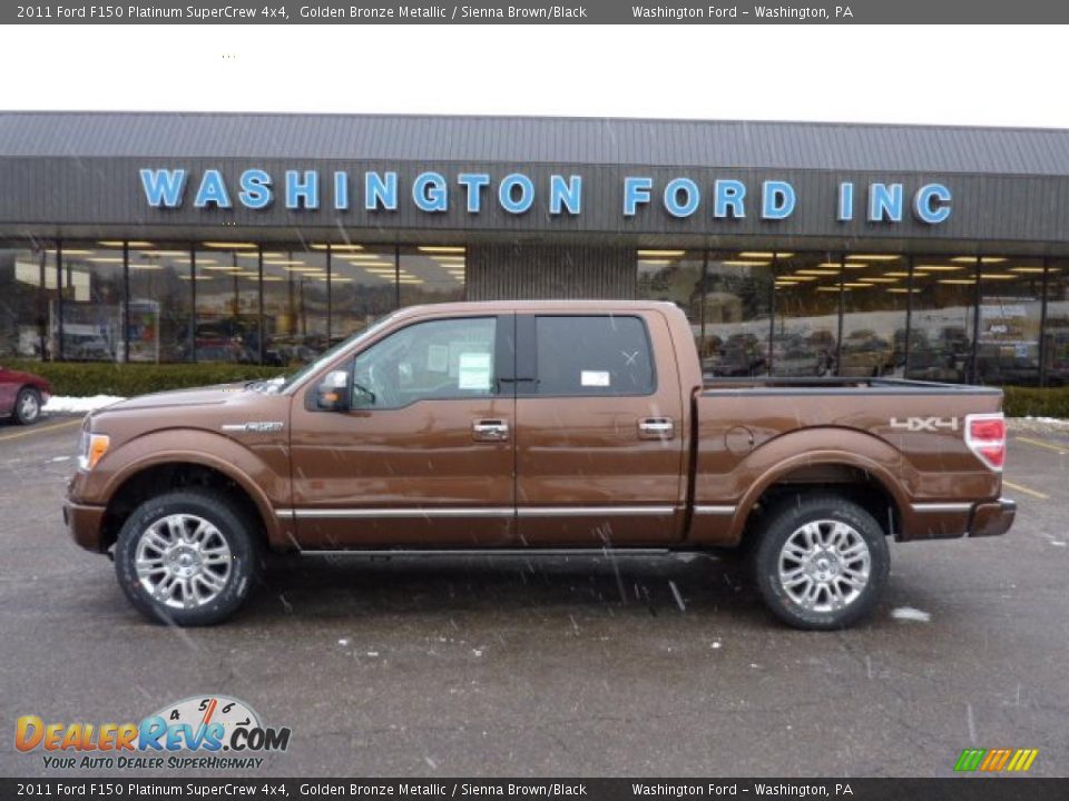 2011 Ford F150 Platinum SuperCrew 4x4 Golden Bronze Metallic / Sienna Brown/Black Photo #1