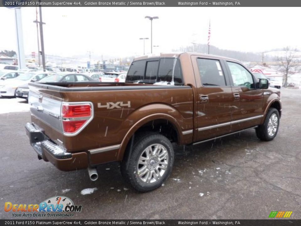 Golden Bronze Metallic 2011 Ford F150 Platinum SuperCrew 4x4 Photo #4