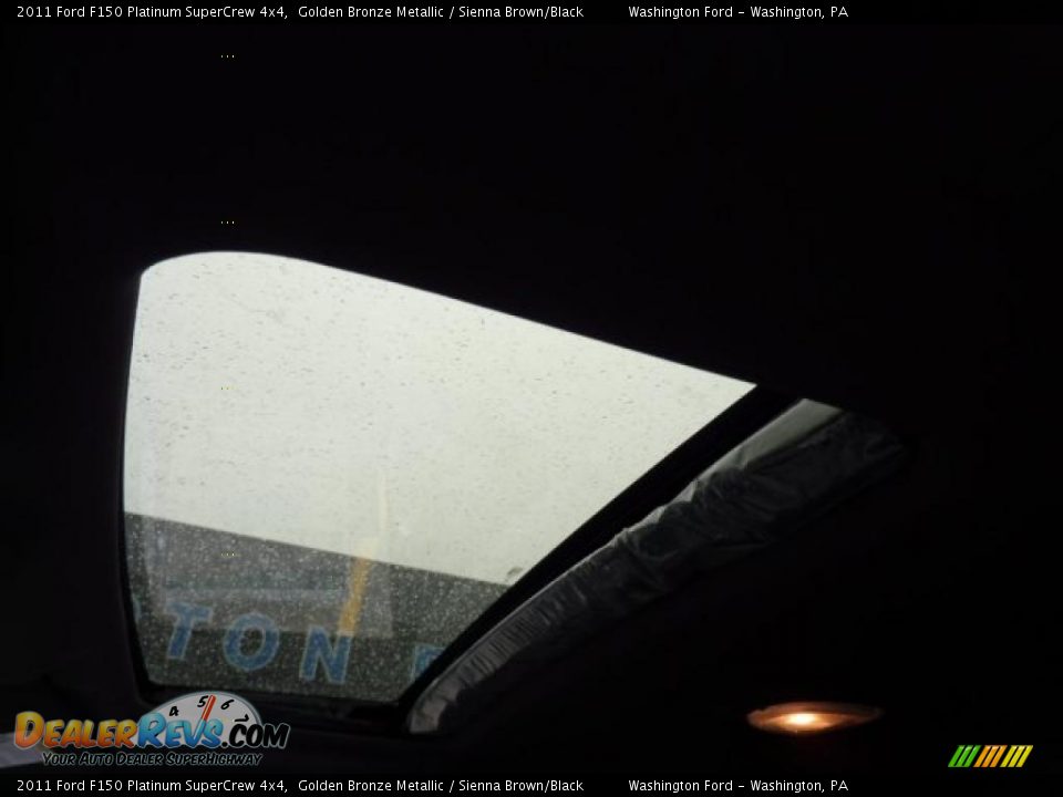 Sunroof of 2011 Ford F150 Platinum SuperCrew 4x4 Photo #13