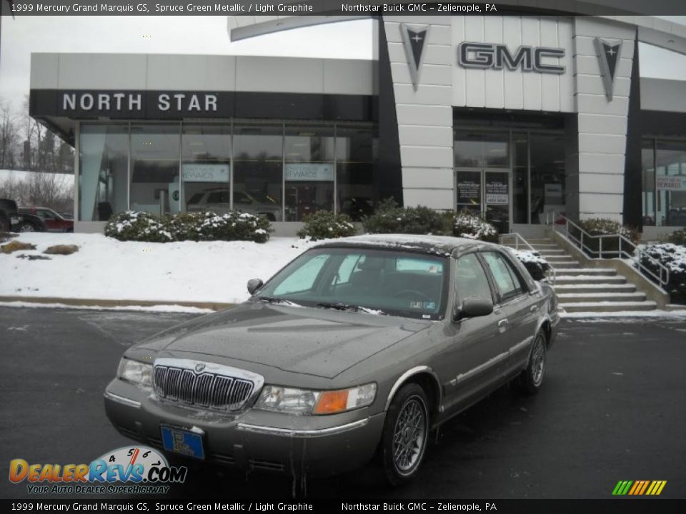 1999 Mercury Grand Marquis GS Spruce Green Metallic / Light Graphite Photo #1