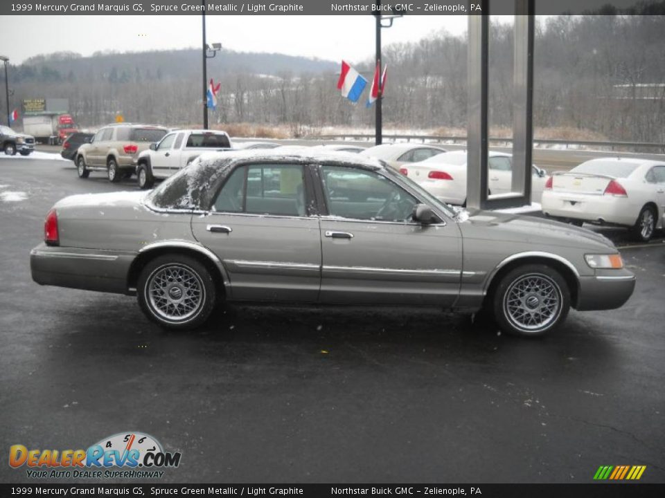 1999 Mercury Grand Marquis GS Spruce Green Metallic / Light Graphite Photo #3