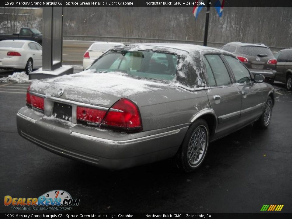 1999 Mercury Grand Marquis GS Spruce Green Metallic / Light Graphite Photo #4