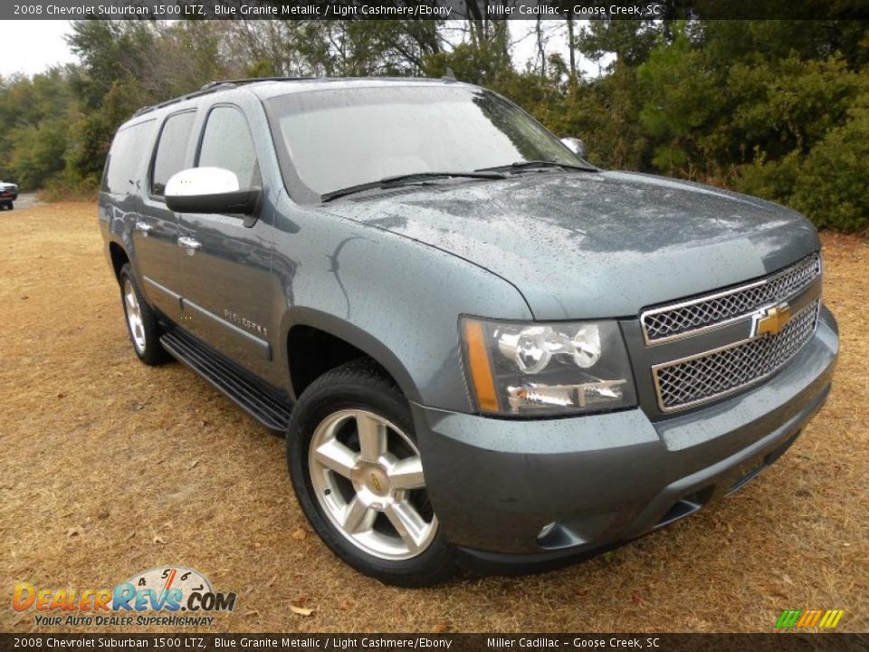 2008 Chevrolet Suburban 1500 LTZ Blue Granite Metallic / Light Cashmere/Ebony Photo #1