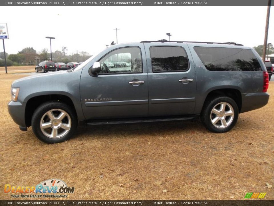 2008 Chevrolet Suburban 1500 LTZ Blue Granite Metallic / Light Cashmere/Ebony Photo #2