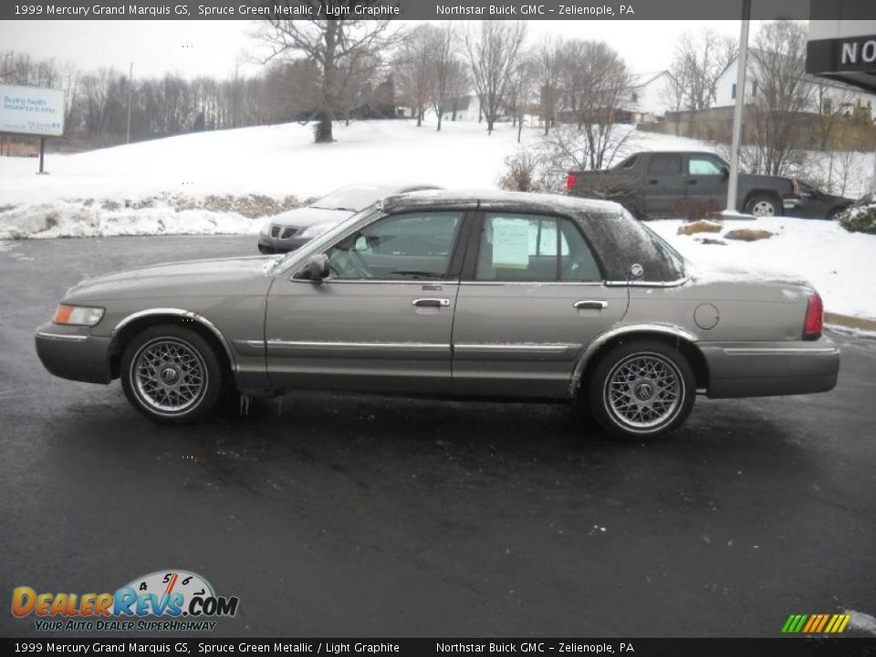 1999 Mercury Grand Marquis GS Spruce Green Metallic / Light Graphite Photo #6