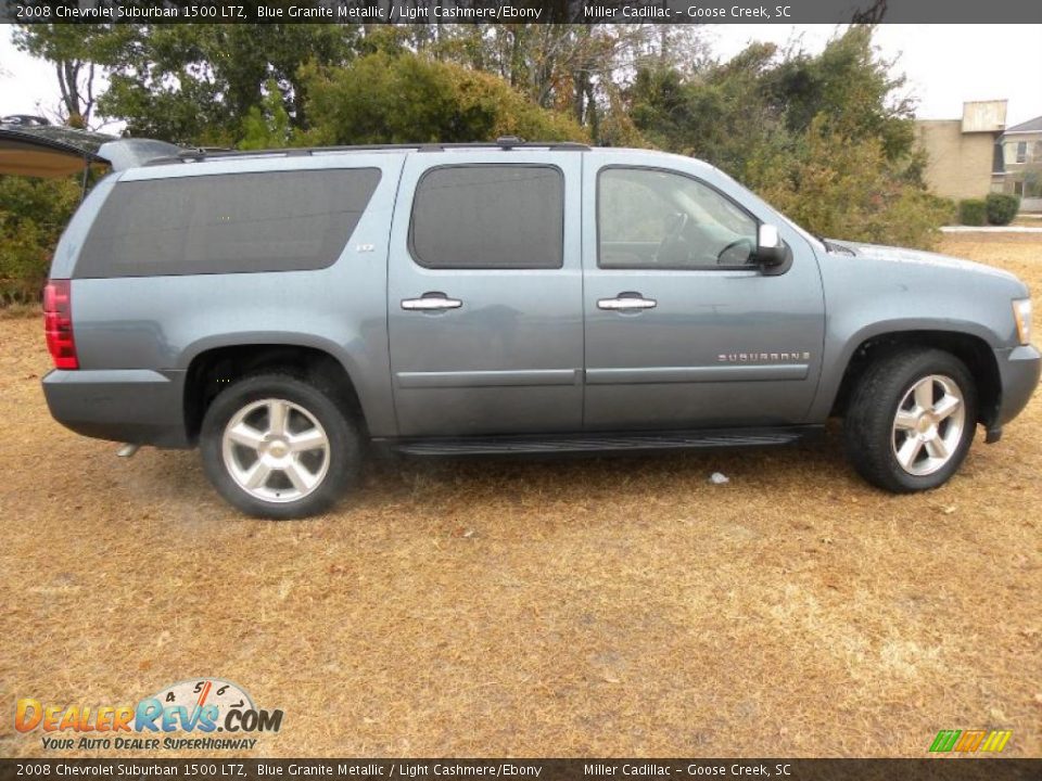 2008 Chevrolet Suburban 1500 LTZ Blue Granite Metallic / Light Cashmere/Ebony Photo #13