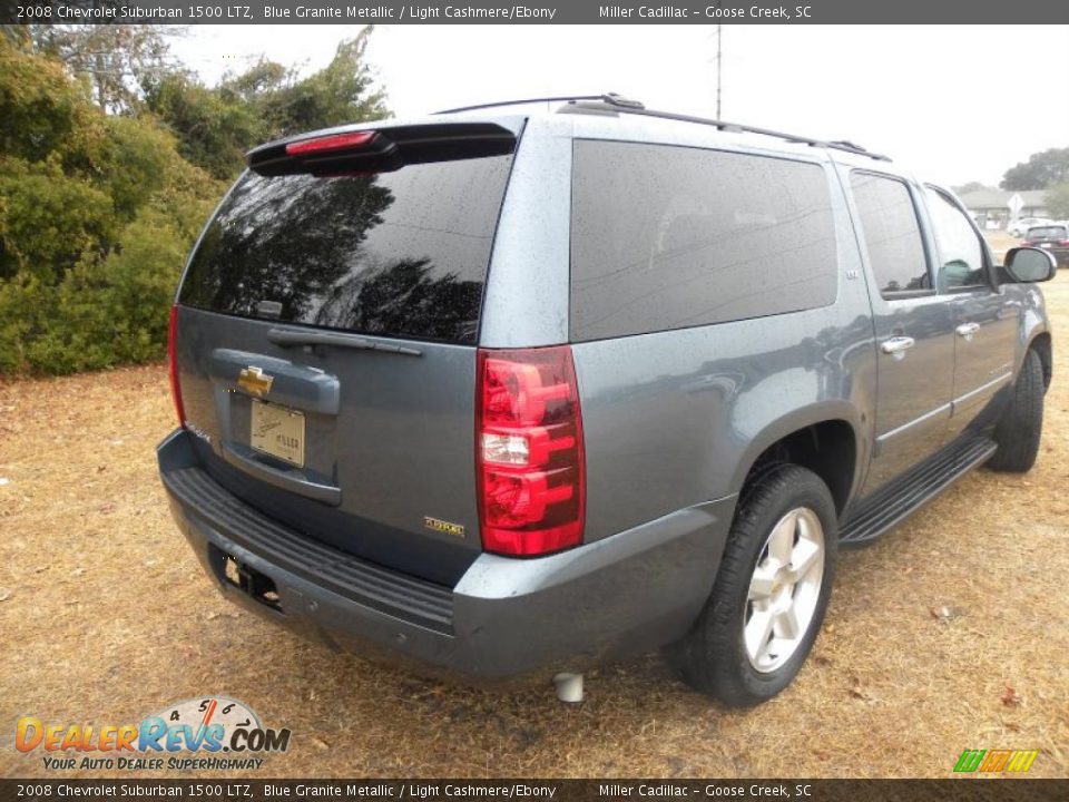 2008 Chevrolet Suburban 1500 LTZ Blue Granite Metallic / Light Cashmere/Ebony Photo #14