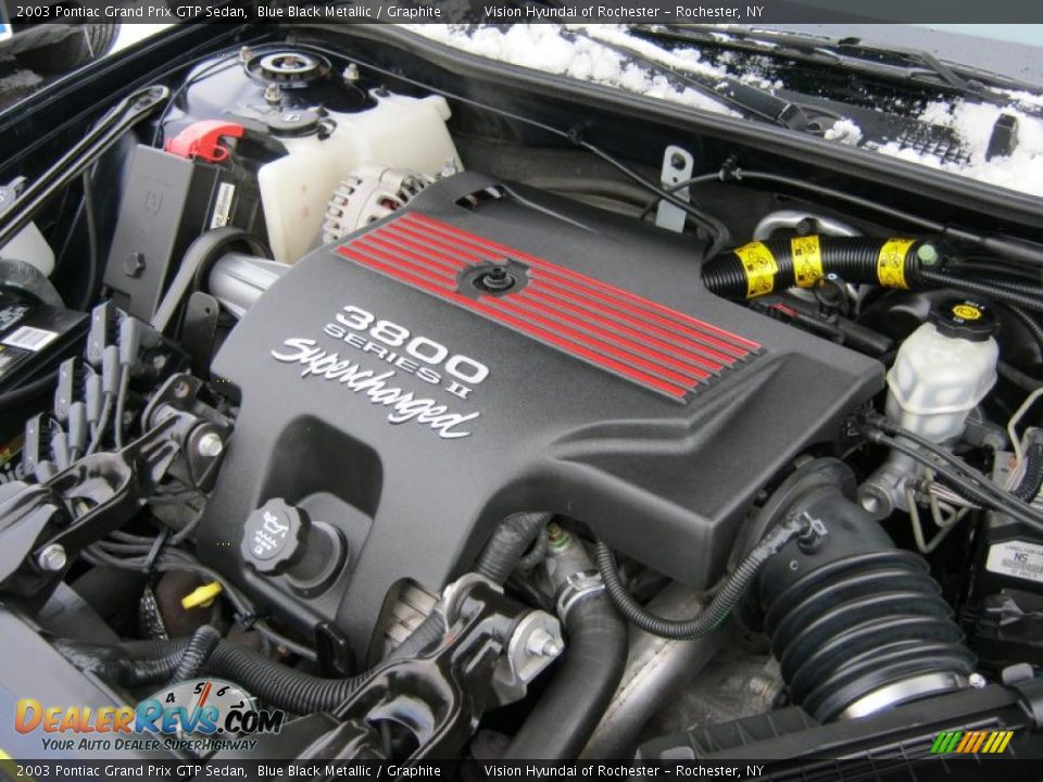 2003 Pontiac Grand Prix GTP Sedan 3.8 Liter Supercharged OHV 12-Valve V6 Engine Photo #12