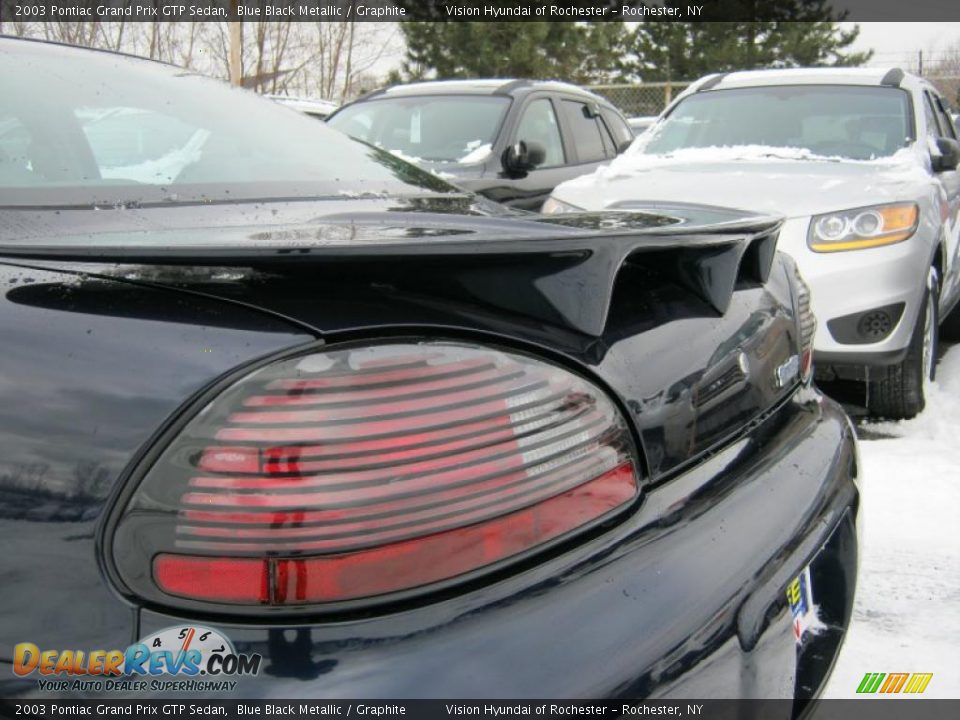 2003 Pontiac Grand Prix GTP Sedan Blue Black Metallic / Graphite Photo #15