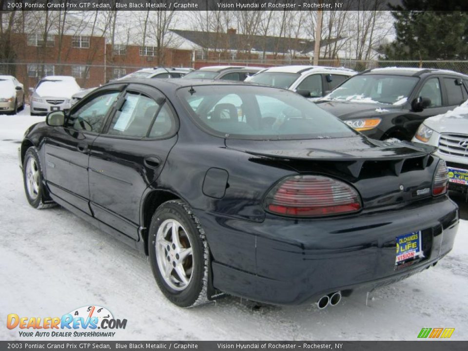 2003 Pontiac Grand Prix GTP Sedan Blue Black Metallic / Graphite Photo #17