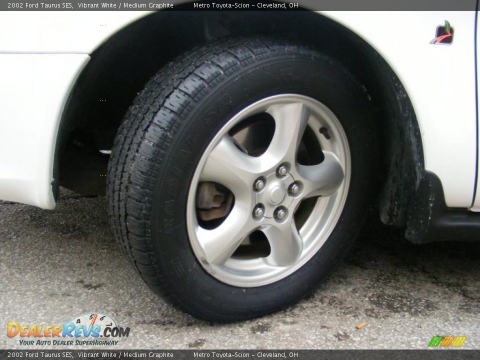 2002 Ford Taurus SES Vibrant White / Medium Graphite Photo #28