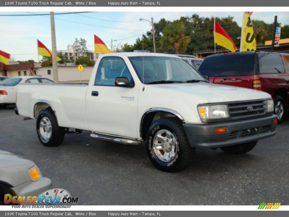 Front 3/4 View of 1996 Toyota T100 Truck Regular Cab Photo #2