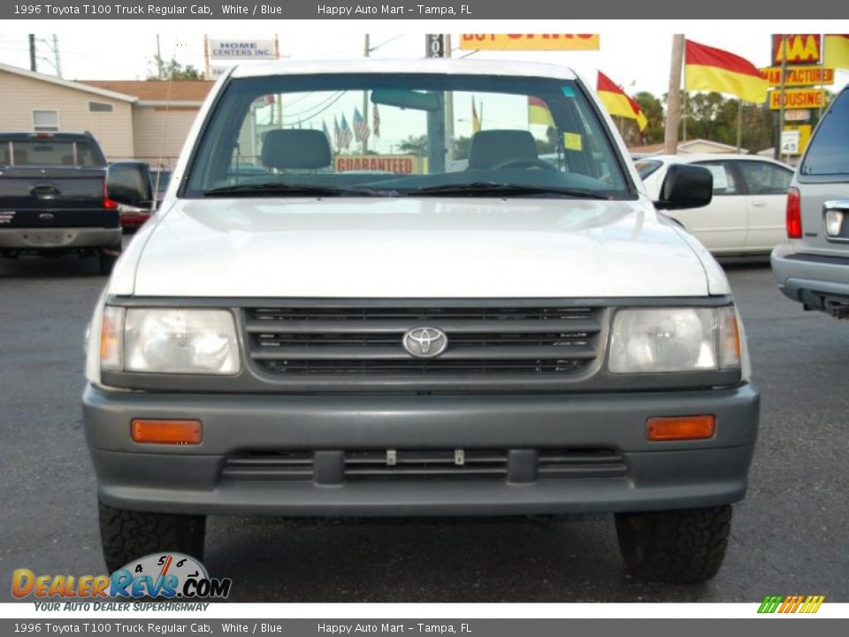 1996 Toyota T100 Truck Regular Cab White / Blue Photo #9