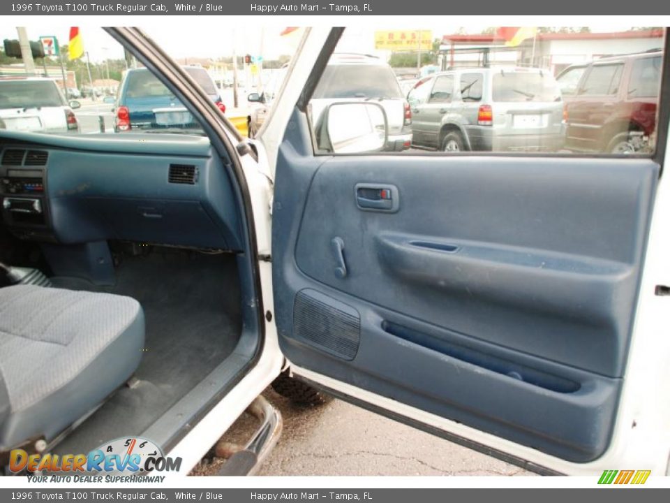 1996 Toyota T100 Truck Regular Cab White / Blue Photo #19