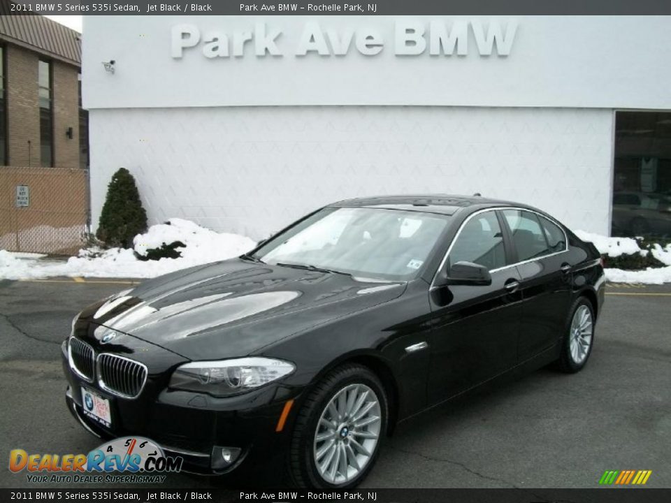 2011 BMW 5 Series 535i Sedan Jet Black / Black Photo #1