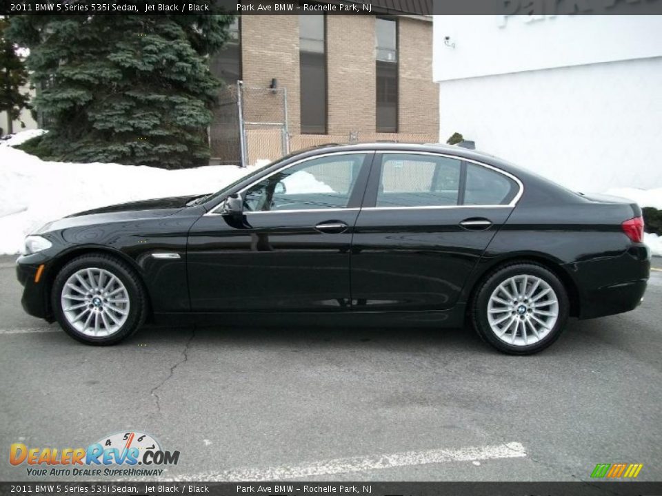 2011 BMW 5 Series 535i Sedan Jet Black / Black Photo #8