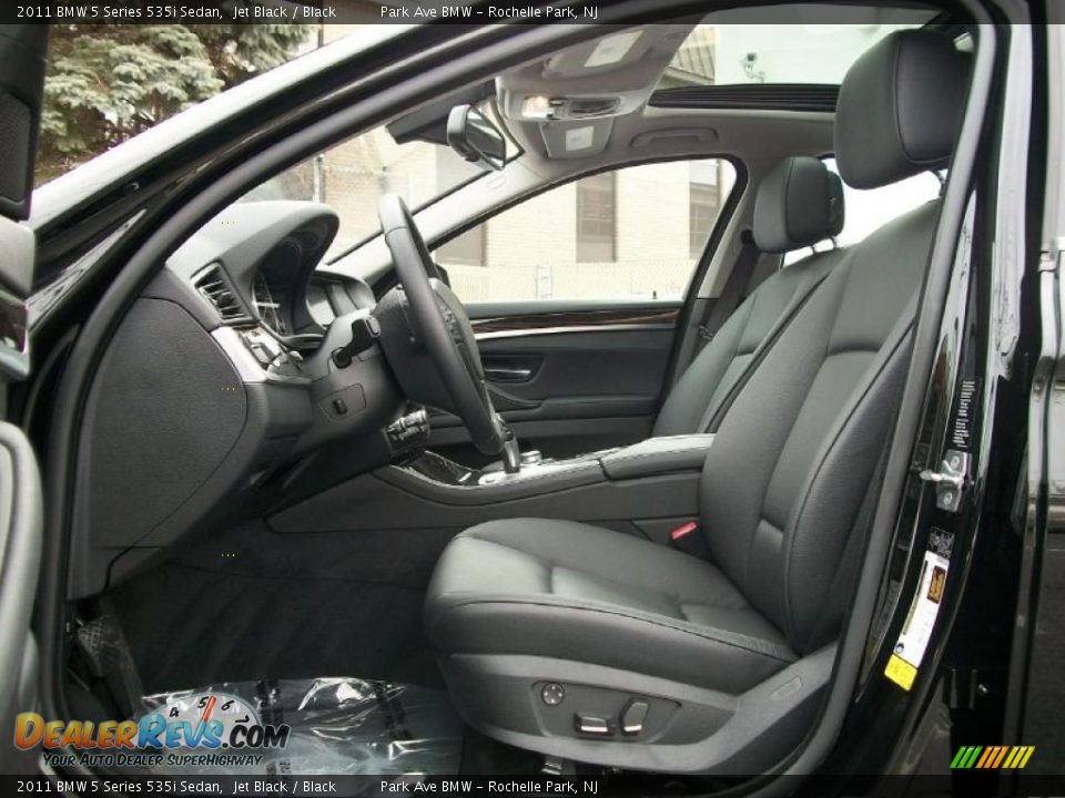 Black Interior - 2011 BMW 5 Series 535i Sedan Photo #12