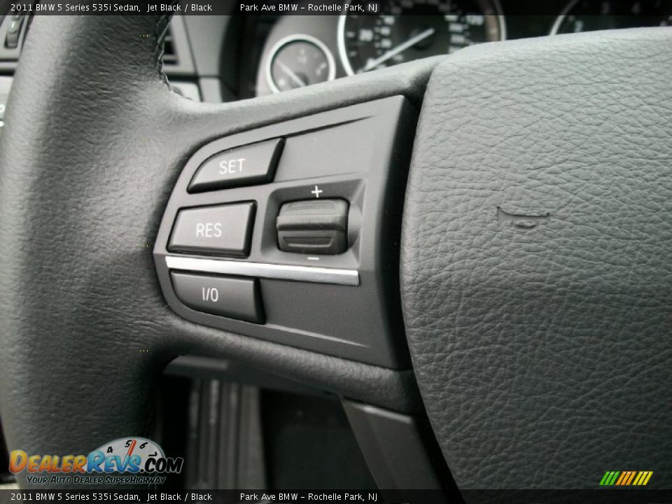 2011 BMW 5 Series 535i Sedan Jet Black / Black Photo #15