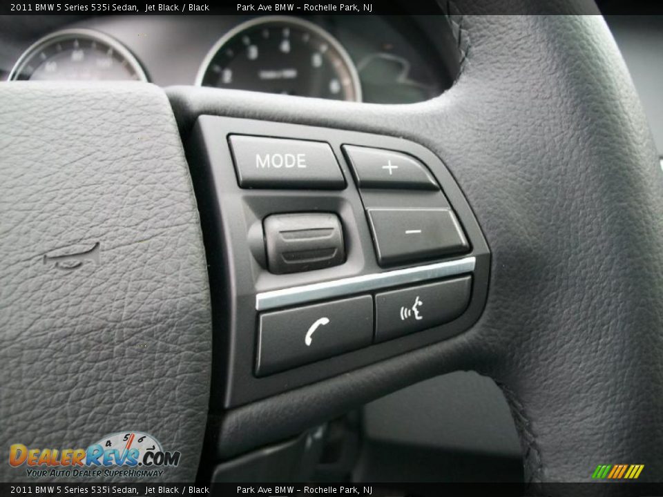 2011 BMW 5 Series 535i Sedan Jet Black / Black Photo #16