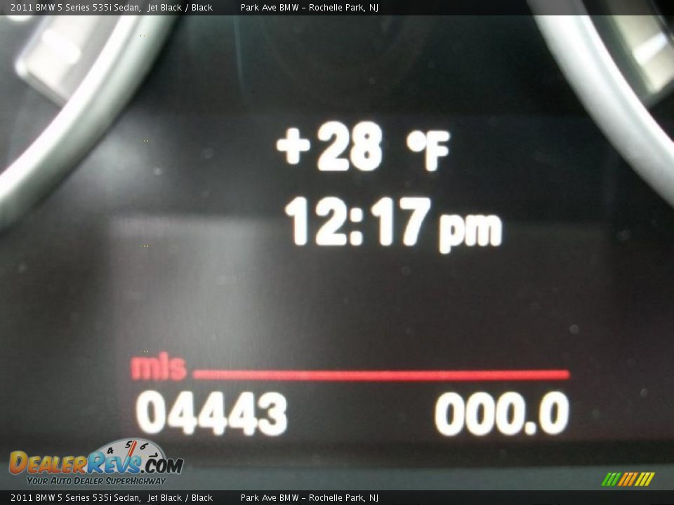 2011 BMW 5 Series 535i Sedan Jet Black / Black Photo #17