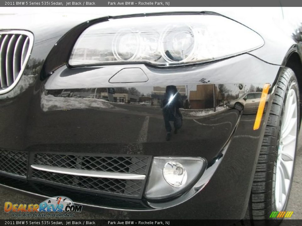 2011 BMW 5 Series 535i Sedan Jet Black / Black Photo #30