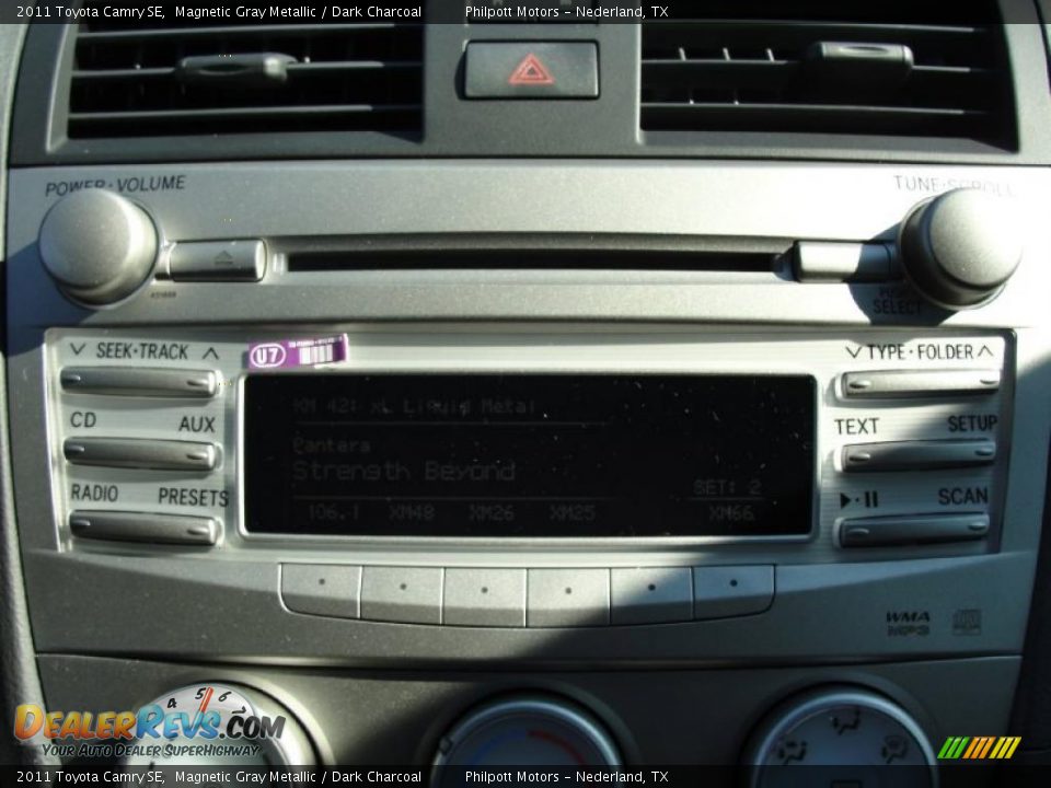 2011 Toyota Camry SE Magnetic Gray Metallic / Dark Charcoal Photo #26