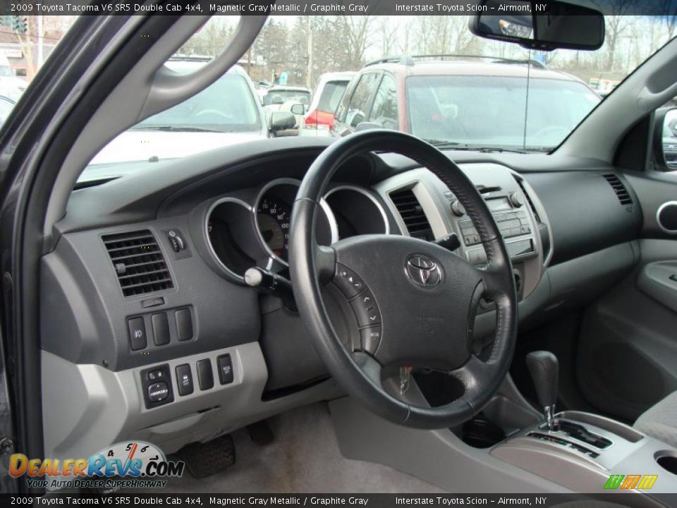 Graphite Gray Interior - 2009 Toyota Tacoma V6 SR5 Double Cab 4x4 Photo #11