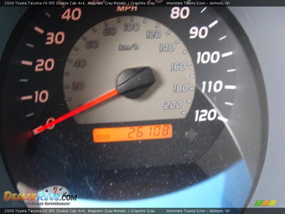 2009 Toyota Tacoma V6 SR5 Double Cab 4x4 Magnetic Gray Metallic / Graphite Gray Photo #14
