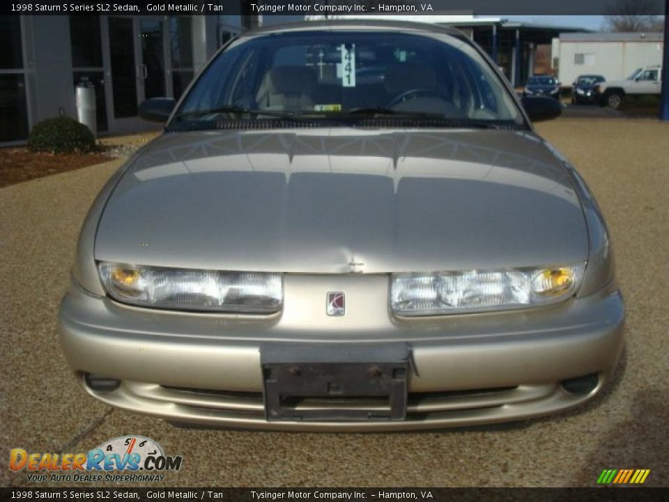 1998 Saturn S Series SL2 Sedan Gold Metallic / Tan Photo #8