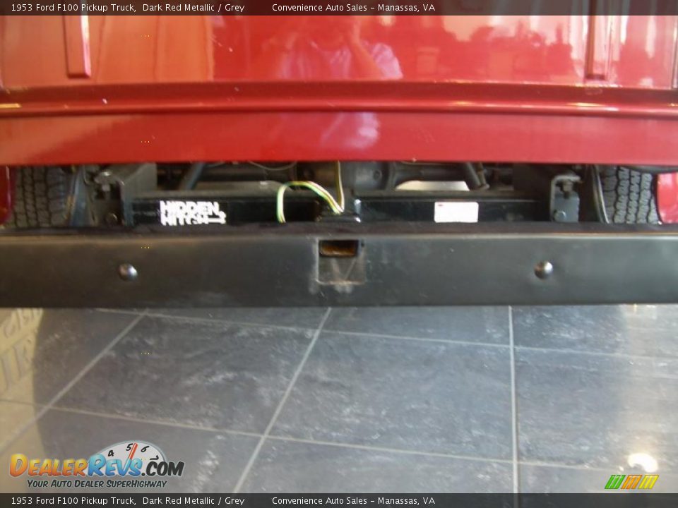 1953 Ford F100 Pickup Truck Dark Red Metallic / Grey Photo #17