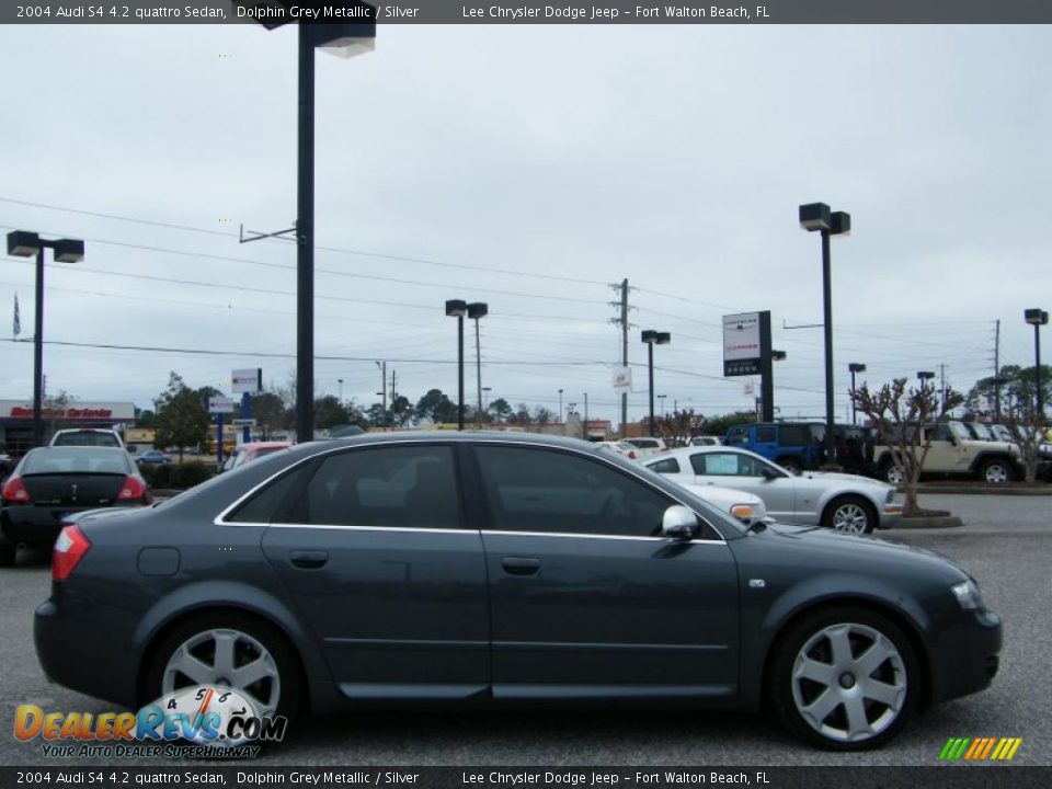 2004 Audi S4 4.2 quattro Sedan Dolphin Grey Metallic / Silver Photo #6