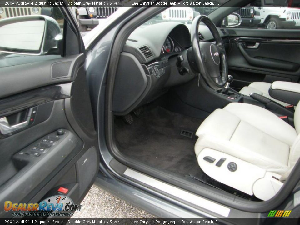2004 Audi S4 4.2 quattro Sedan Dolphin Grey Metallic / Silver Photo #13
