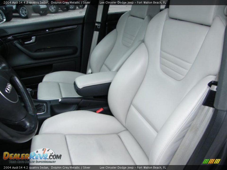 Silver Interior - 2004 Audi S4 4.2 quattro Sedan Photo #14