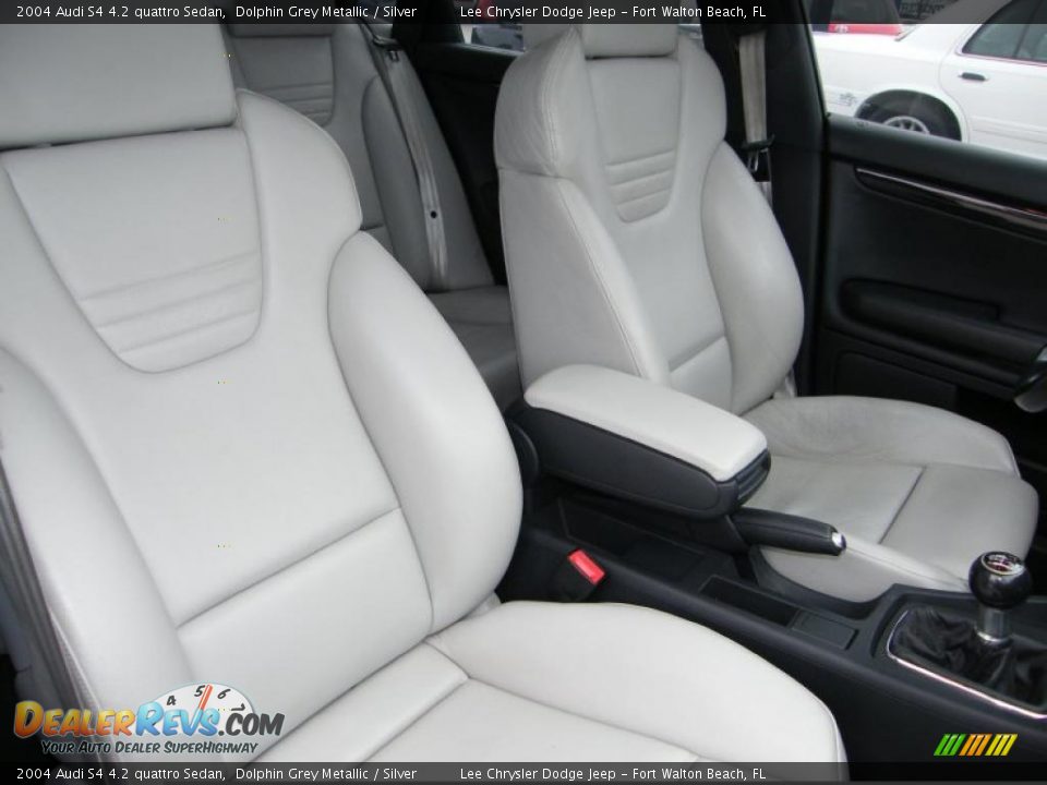 2004 Audi S4 4.2 quattro Sedan Dolphin Grey Metallic / Silver Photo #26