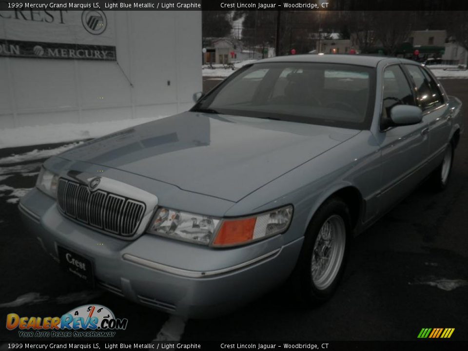 1999 Mercury Grand Marquis LS Light Blue Metallic / Light Graphite Photo #1