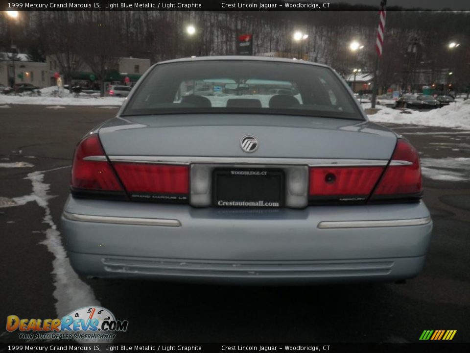 1999 Mercury Grand Marquis LS Light Blue Metallic / Light Graphite Photo #5