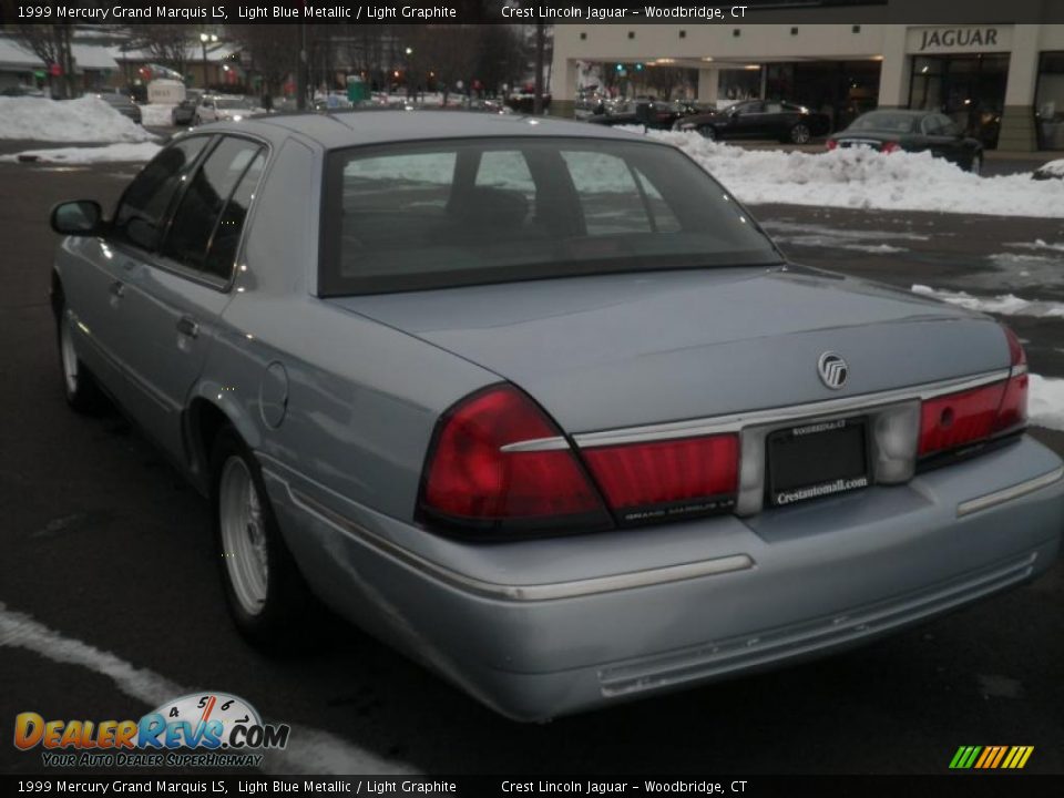 1999 Mercury Grand Marquis LS Light Blue Metallic / Light Graphite Photo #6