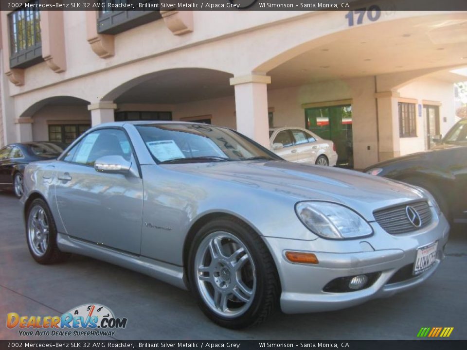 Front 3/4 View of 2002 Mercedes-Benz SLK 32 AMG Roadster Photo #1