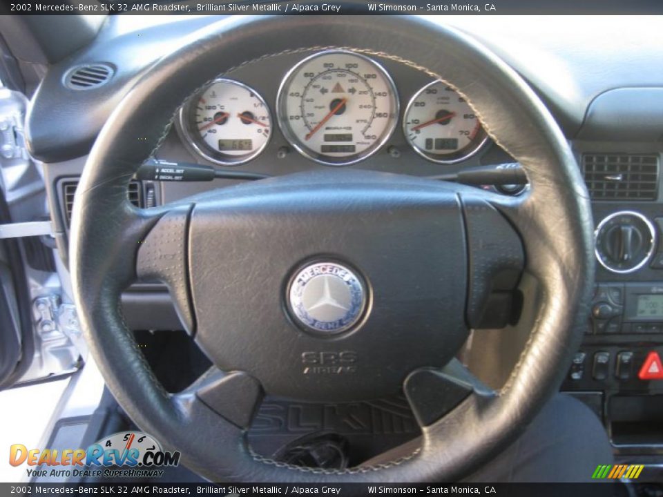 2002 Mercedes-Benz SLK 32 AMG Roadster Steering Wheel Photo #16