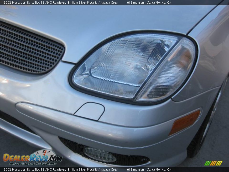 2002 Mercedes-Benz SLK 32 AMG Roadster Brilliant Silver Metallic / Alpaca Grey Photo #22