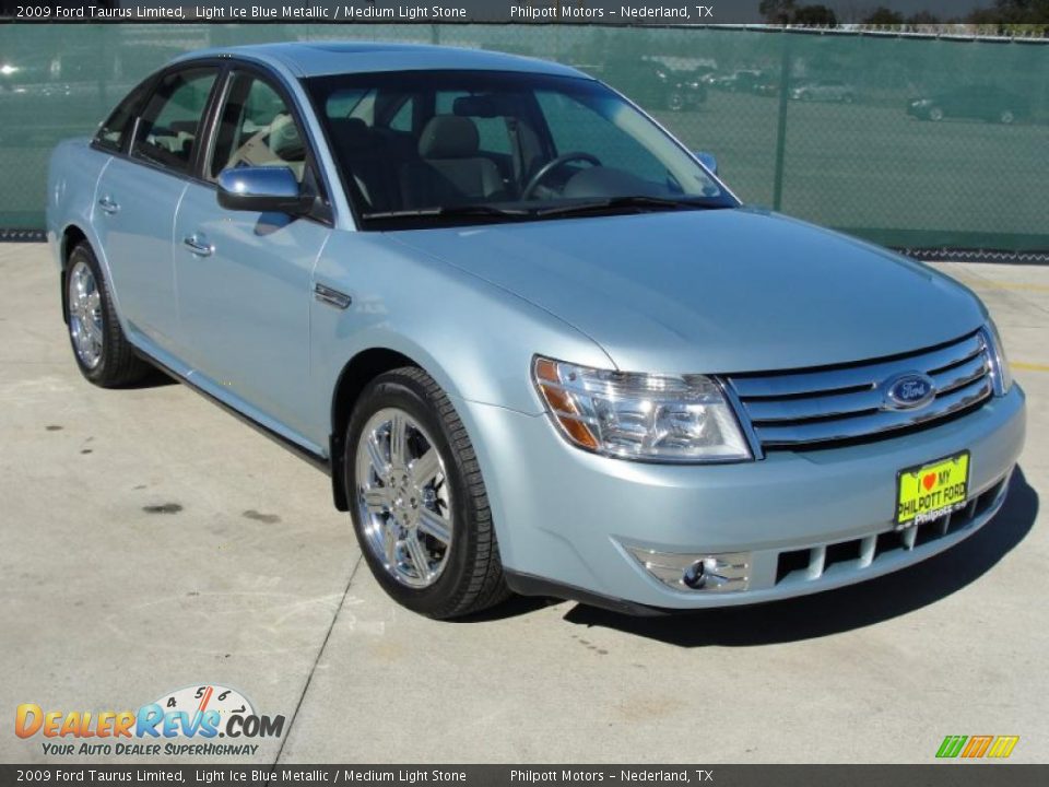 2009 Ford Taurus Limited Light Ice Blue Metallic / Medium Light Stone Photo #1