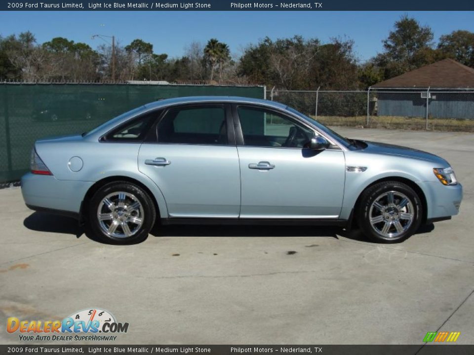 2009 Ford Taurus Limited Light Ice Blue Metallic / Medium Light Stone Photo #2