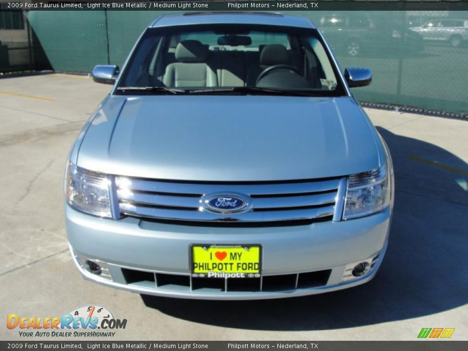 2009 Ford Taurus Limited Light Ice Blue Metallic / Medium Light Stone Photo #8